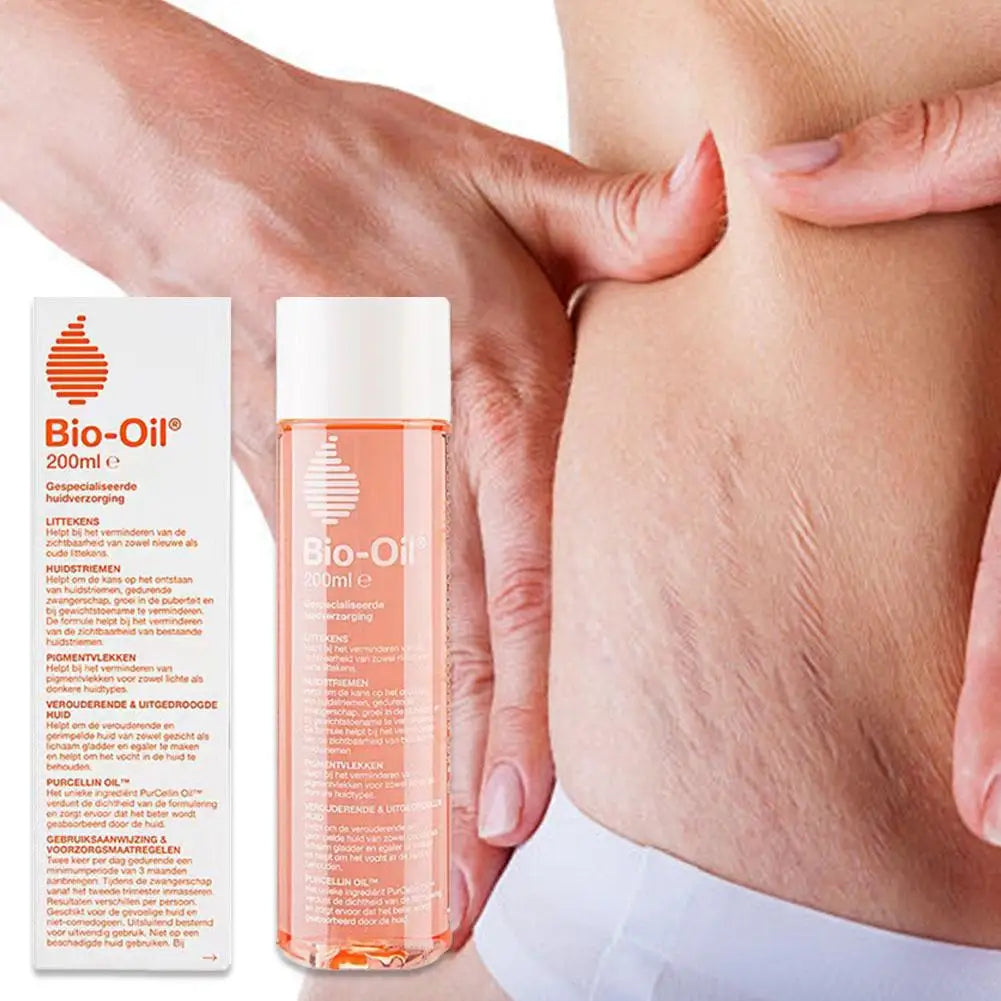 Huile essentielle de soin corporel Bio-Oil pour les vergetures et les irrégularités cutanées