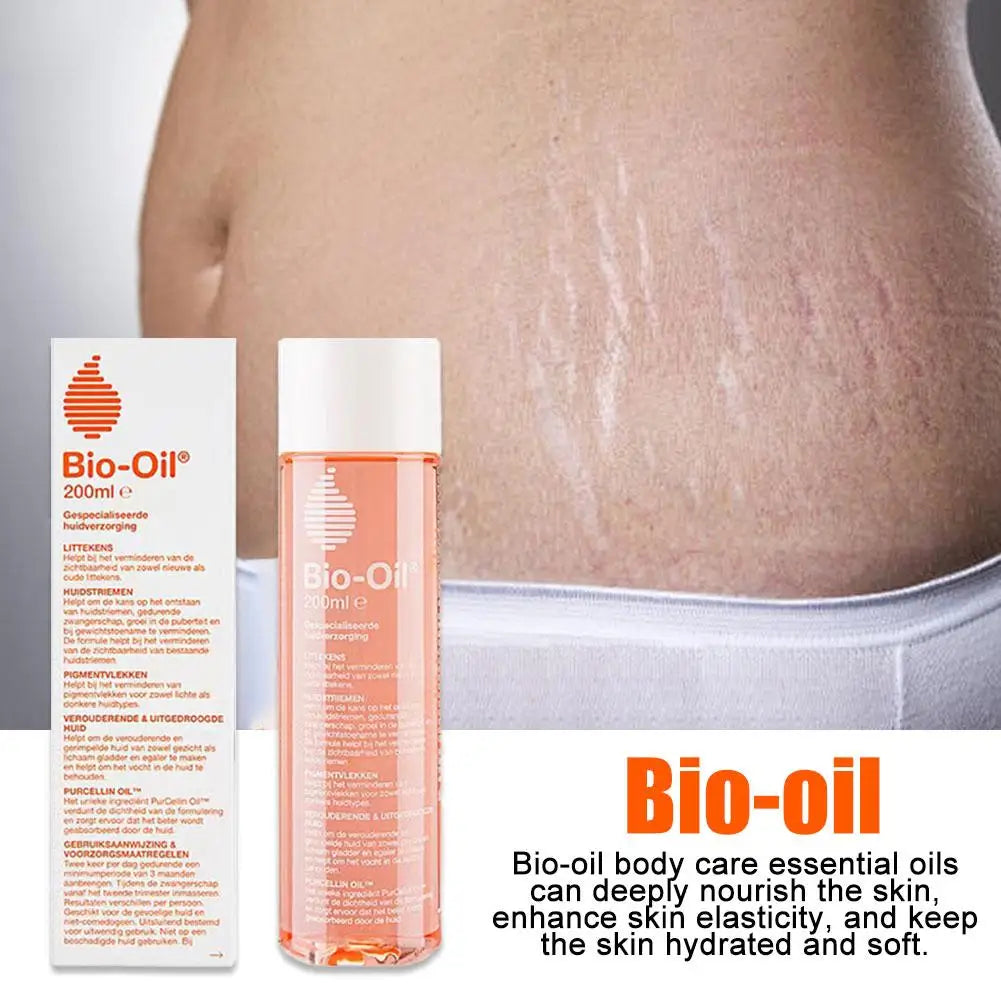 Huile essentielle de soin corporel Bio-Oil pour les vergetures et les irrégularités cutanées