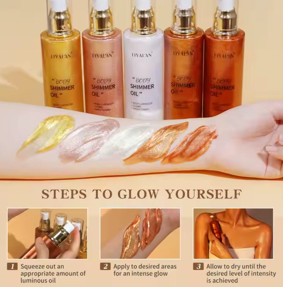 Spray & Glow – Autobronzant scintillant instantané